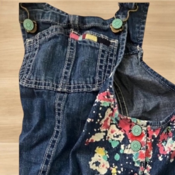 Gymboree Baby Denim Overall Dress Paint Splatter
Size 18-24 Months - Picture 10 of 10